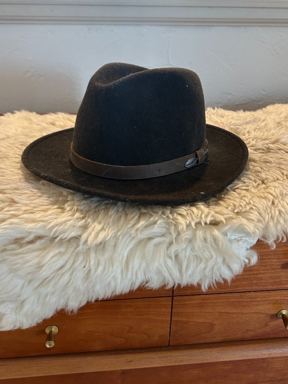 Buffalo Wool Co fedora, size small
